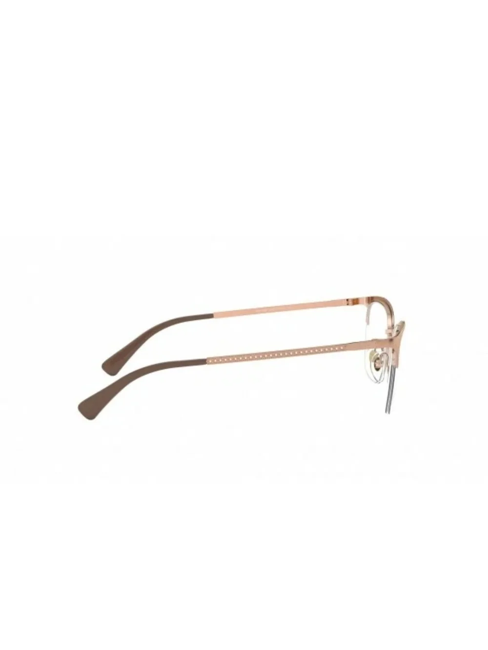 VOGUE Women's Semi-Rim Cat-Eye Eyeglasses in Rose Gold